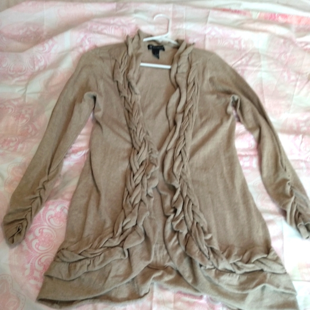 Women's Open sweater size L, taupe